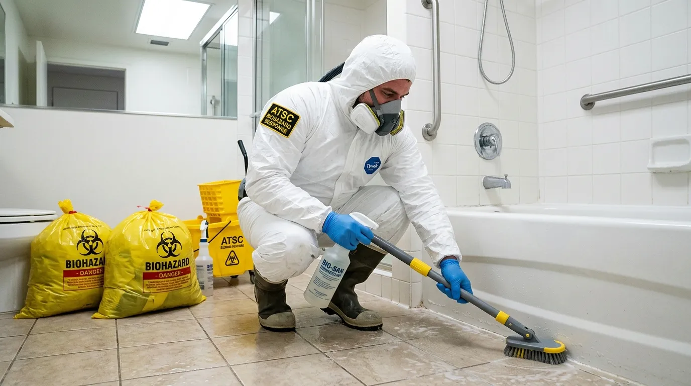 Decontamination equipment deployed for Blood Cleanup in Vineyard